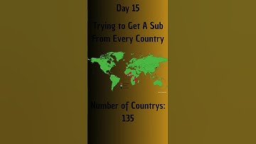Day 15 of Trying to Get A Sub From Every Country! #map  #geography #country  #mapping