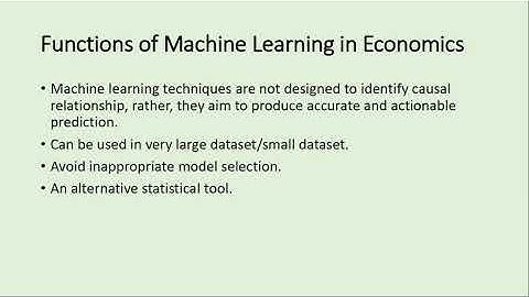 Machine Learning in Economics