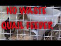 DIY No Waste Quail Feeder.