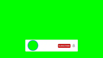 Subscribe button and Notification Bell green screen No copyright