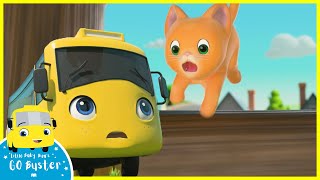 Buster Cat Rescue Song | Go Buster | Baby Cartoons | Kids Videos | ABCs and 123s