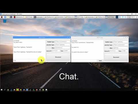 Demo Raspberry Pi PyQt Course(PyQt MQTT Chat ) by TESR