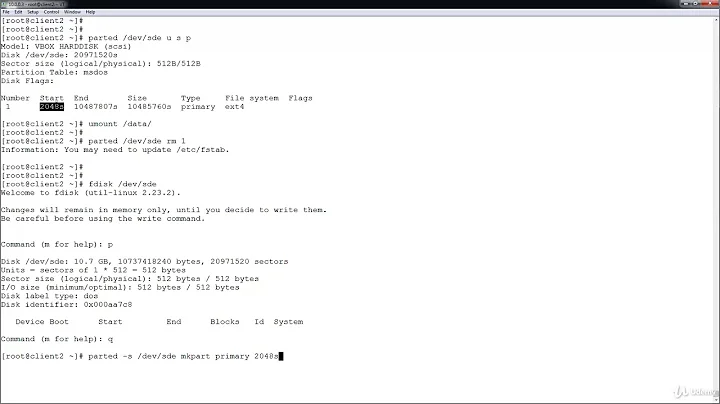 049 Extend non LVM Partition using Parted