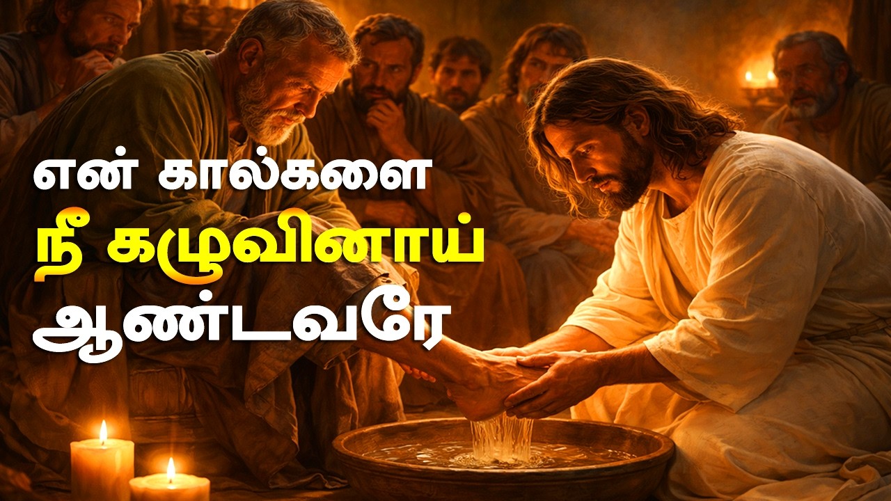 சிலுவைக்கு முன் இயேசு செய்த தாழ்மையின் அதிசயம் | கால்கழுவும் நிகழ்வு | Maundy Thursday Tamil Song