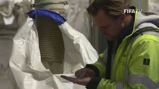 Recycling of the football turf pitches at the Home of FIFA screenshot 2