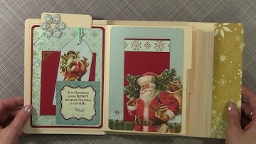 Faux File Folder Mini Album Video Tour