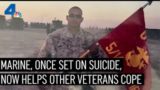 Marine Who Says He Was Going to Take His Life Now Helps Veterans Cope | NBCLA
