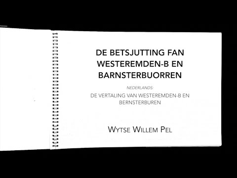 PWS De betsjutting fan Westeremden-B en Barnsterbuorren - Marie Lokeprijs 2017
