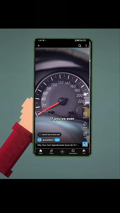 Why Your Car's Speedometer Goes Up To 160 mph 🤯 - Melon Playground #speed