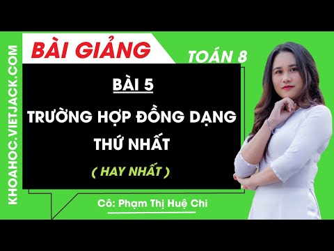 Video Trường hợp đồng dạng thứ nhất - Bài 5 - Toán học 8 -... - youtube