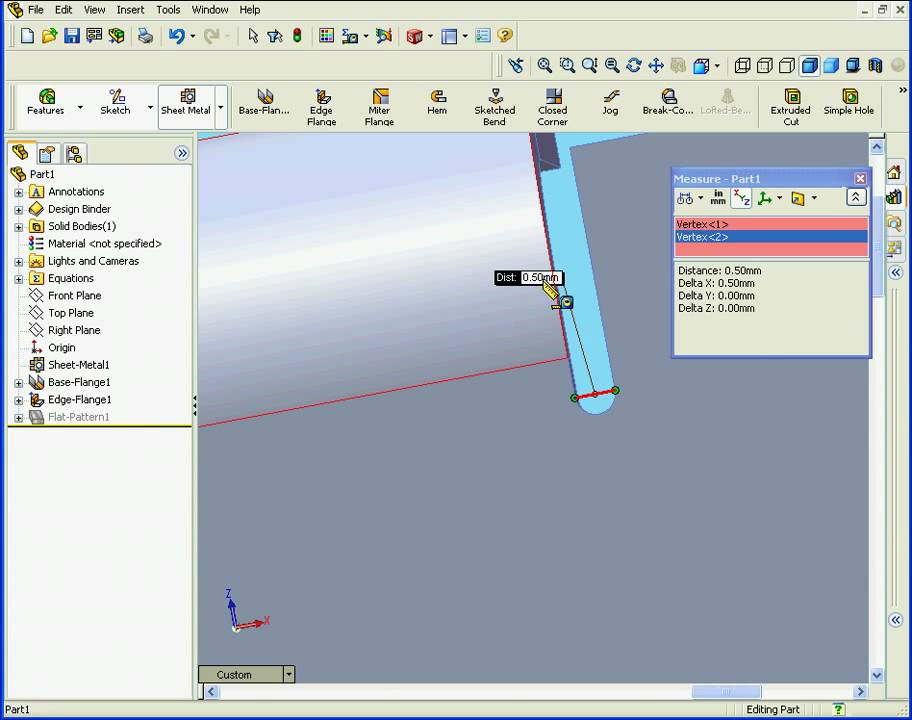 solidworks training Sheet Metal - YouTube