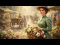 Visual Poems | One Gentle Morning at a Victorian Flower Market | Relaxing Classic Music