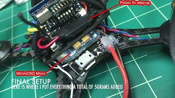 Eachine QX90 Minim OSD Micro with 1S Lipo Voltage on Screen FPV