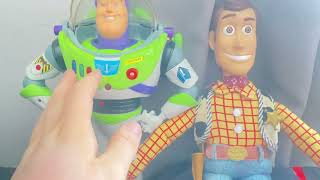 Thinkway Toys 1997-1999 Toy Story Buzz And Woody Interactive Buddies With Over 100 Phrases