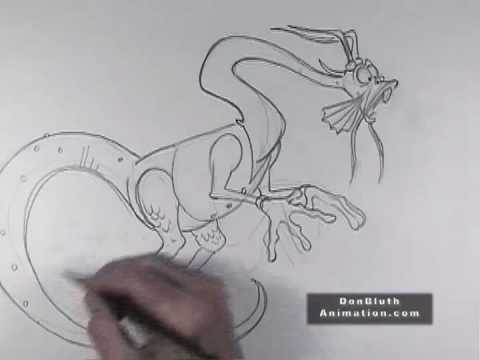 Don Bluth Animation Tutorials:  Draw as you Please