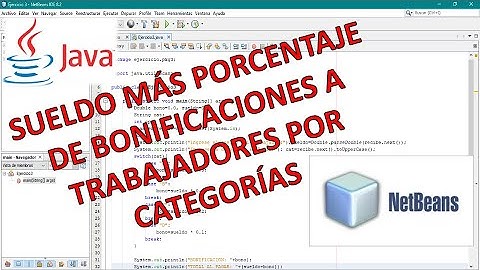 PROGRAMA EN JAVA ♨️💻 QUE CALCULA EL SUELDO Y PORCENTAJE DE BONIFICACION A TRABAJADORES POR CATEGORÍA