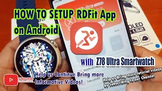 How to Setup RDFit App with Z78 Ultra Smartwatch on Android Phone screenshot 2