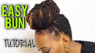 Loc Tutorials for Women |  Loc Bun Tutorial // Patty Phattty