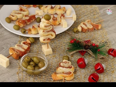 Alberelli di pasta sfoglia - Antipasto Natalizio