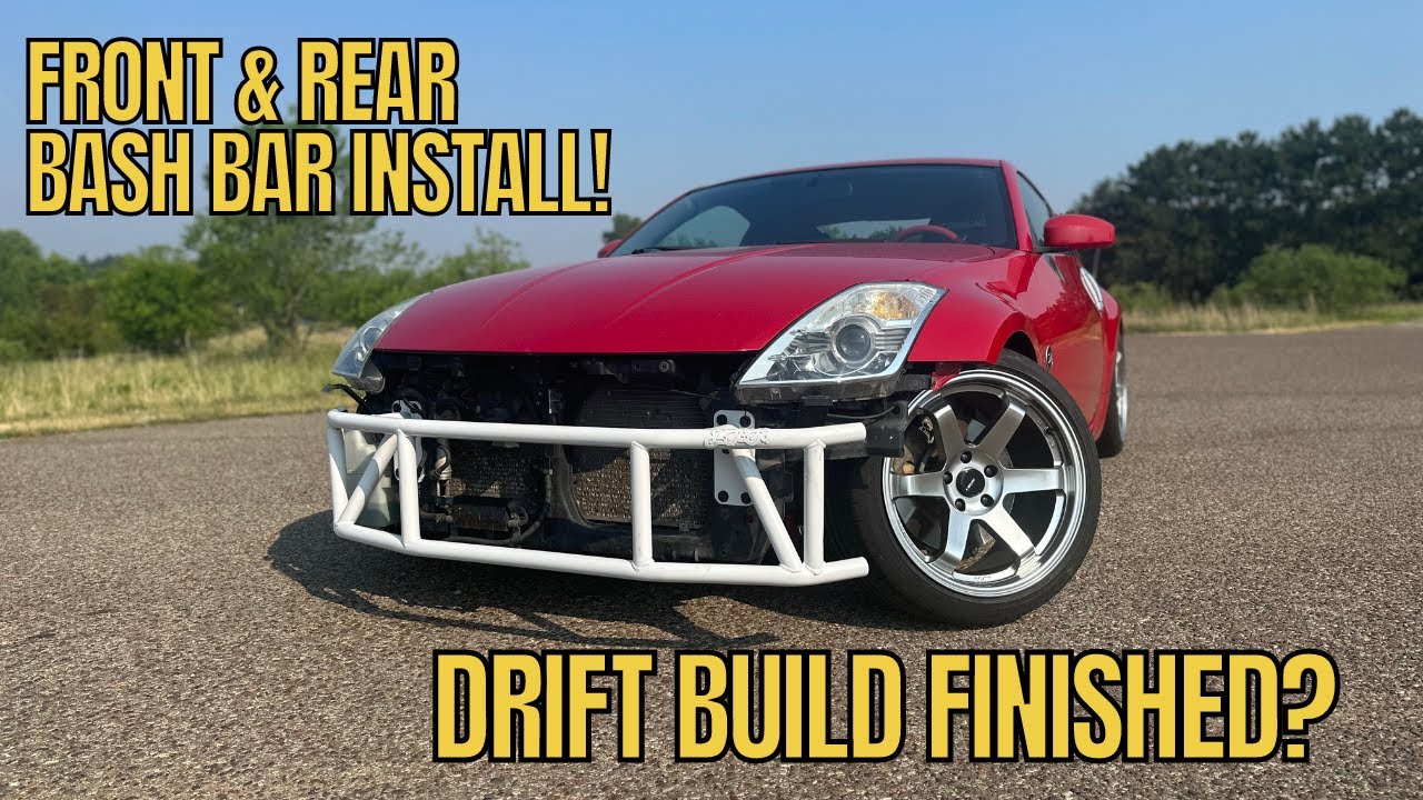 Install Bash Bars, Make Your 350z DRIFT Ready! YouTube