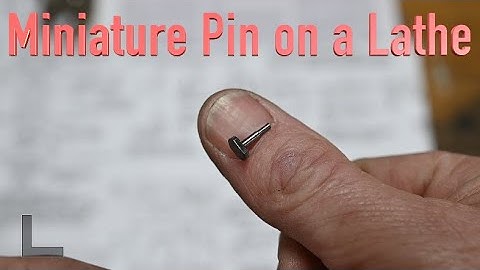 Machining a Model Steam Engine Part 16 - Steam Pump Plunger and Pump Rod Miniature Pin