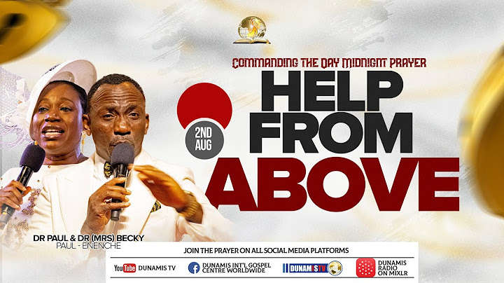 MID NIGHT PRAYER COMMANDING THE DAY-HELP FROM ABOVE. 02-08-2024