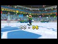 Mario Sonic At The Olympic Winter Games Ice Hockey 1 Team Mario Red Green 