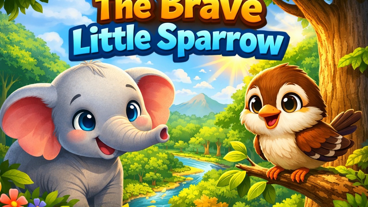 The Brave Little Sparrow 🐦 | Heartwarming Kids Cartoon Story - YouTube