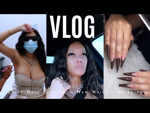 WEEKLY VLOG | I Got Laser Hair Removal + New Nails + Dallas Fun + Shoe Shopping | Peyton Charles
