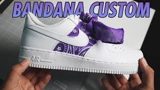 Nike Air Force 1 Custom Bandana Edition