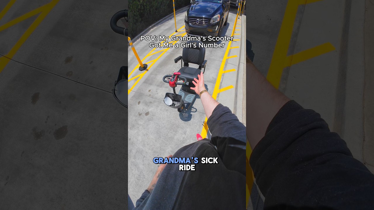 I got her number on my grandma’s scooter #prank #rizz #bikerboy #motovlog #biketok