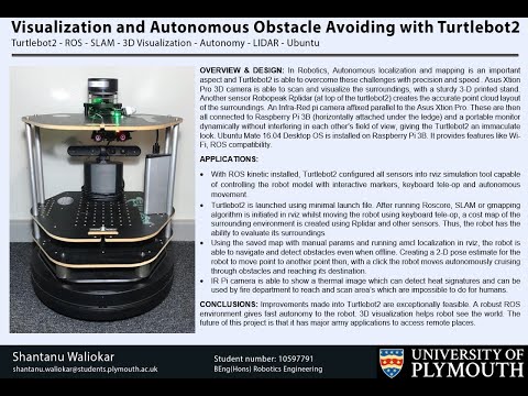 Autonomous Obstacle Avoiding and Visualization with Turtlebot2 - Proj324
