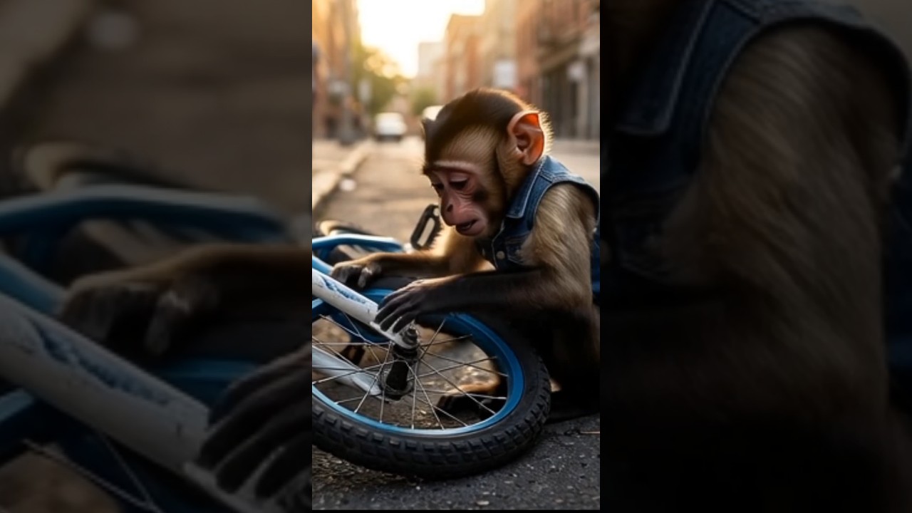 A emotional story of cute monkey 🐒 🥺 