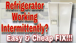 How to Fix Kenmore Refrigerator Not Cooling Enough | Working Intermittently | Model 106.57362700