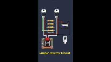 Simple inverter circuit  #electric #electronic #project #electronics #technology #diyprojects