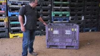 Industrial Plastic Collapsible Containers by SJF Material Handling Inc. 23,923 views 8 years ago 2 minutes, 39 seconds