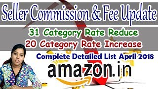 Amazon Seller Fee Charges Commission Revised | Latest Amazon India charges detail in Hindi