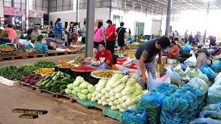 Going To Talalao Fresh Food Market In Vientiane, Laos