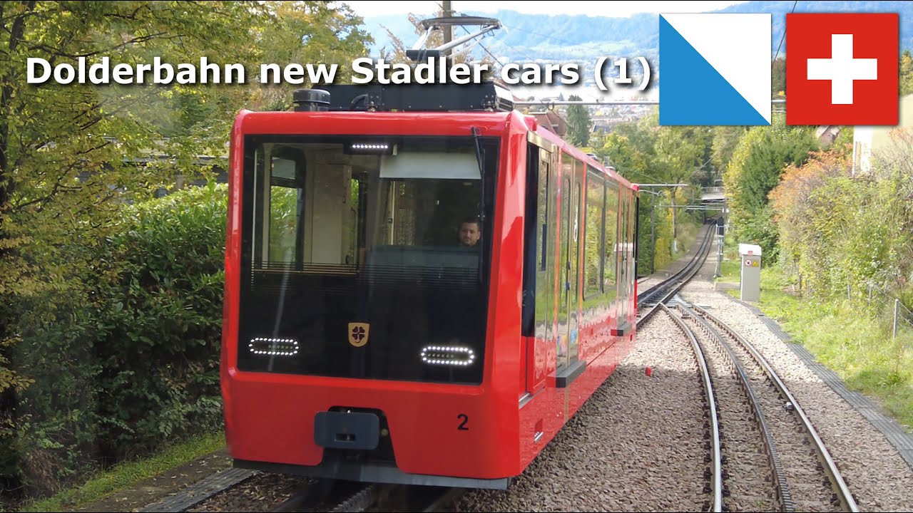 Dolderbahn, new Stadler cars (1) October 2024 (4K) #switzerland #railway #dolderbahn