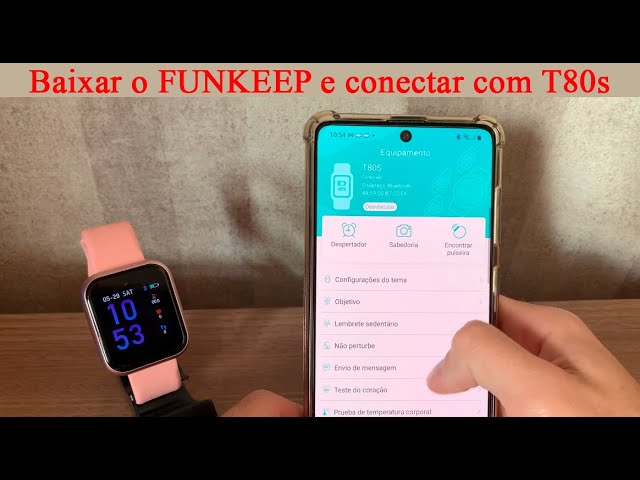 Configurando o Smart Wacht T80⌚ Usando Aplicativo (Happy  Sports)+Informações sobre sua 🔋 #Parte1 