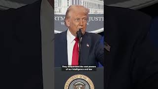 Trump calls the DOJ the "department of INJUSTICES" during speech