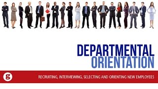 Departmental Orientation