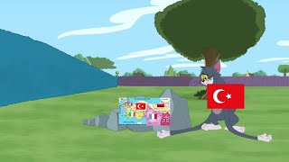 The evolution of Turkey in the War of Independence - Tom & Jerry Resimi