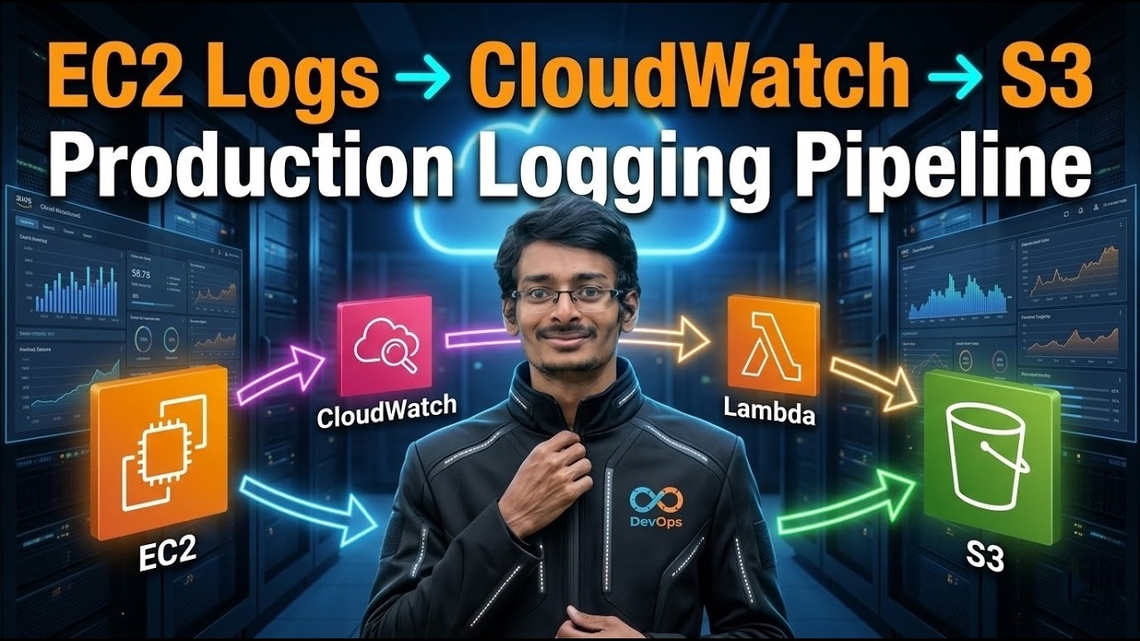 Production Grade AWS Logging Pipeline (EC2 → CloudWatch → Lambda → S3 ...