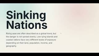 Updated Final Project Demo Video: Sinking Nations
