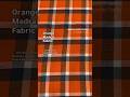 Orange Madras Fabric For #sewingforkids #dressmaking #sewist #instasewing #stoffe #fabricstore #isew