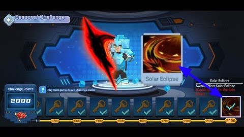 I got the new " Solar Eclipse " Sword Effect in Bedwars (Blockman go)