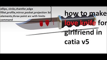 | how to make knife in catia