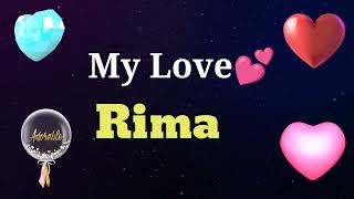 My Love Rima Rima My Love Song Ringtone Rima Name Whatsapp Status