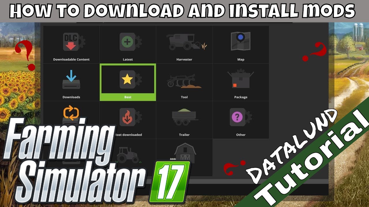 How to Download and Install Mods  Farming Simulator 22 Tutorial 